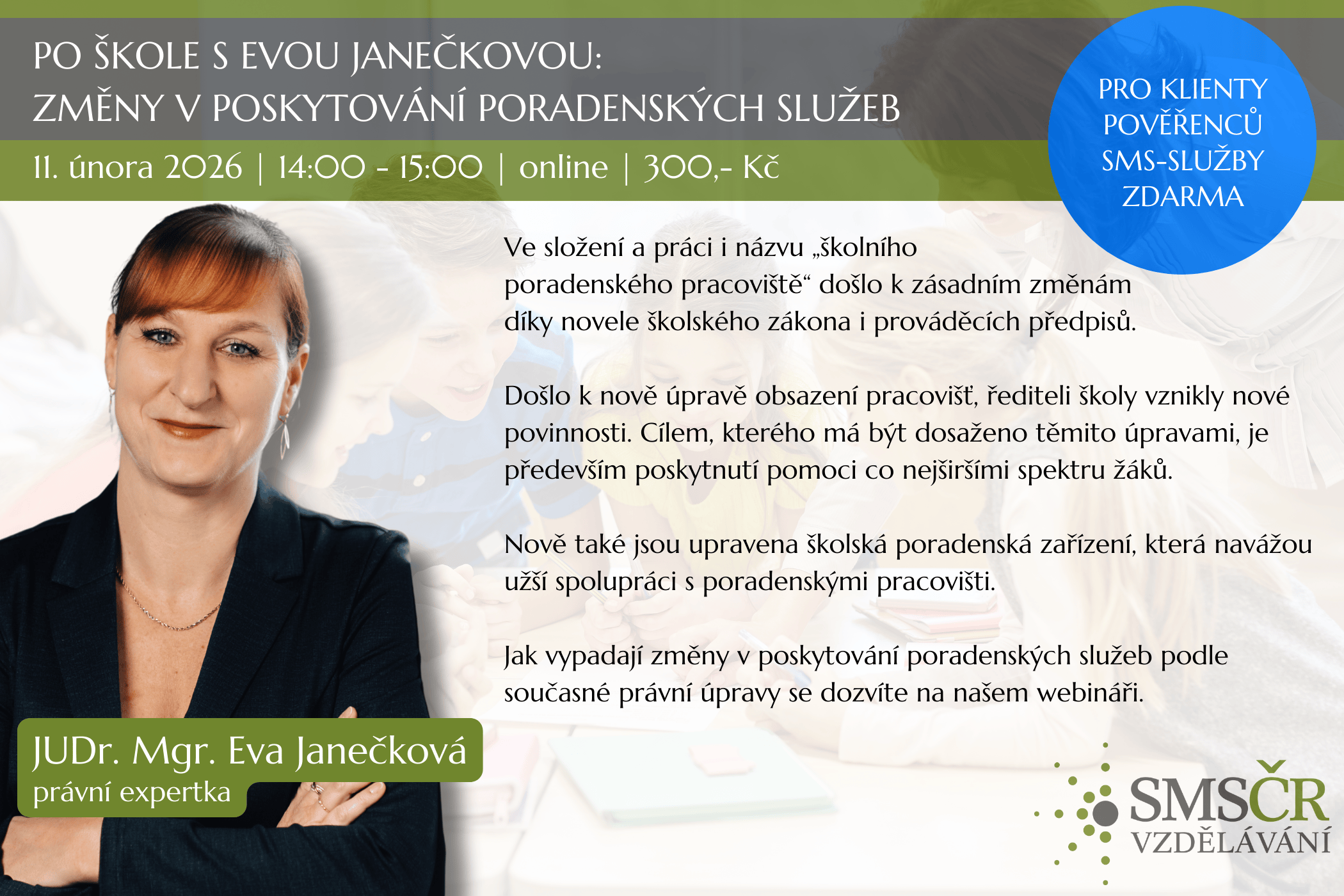 Po škole s Evou Janečkovou Změny v poskytování poradenských služeb_únor 2026